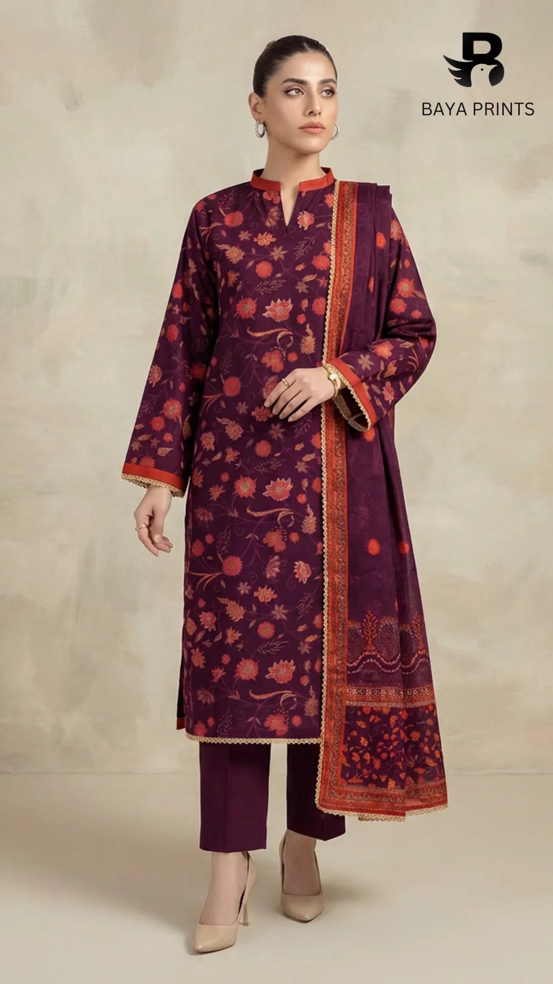 3PC Unstitched Khadar Suit  BA-K-V11-24 C -11