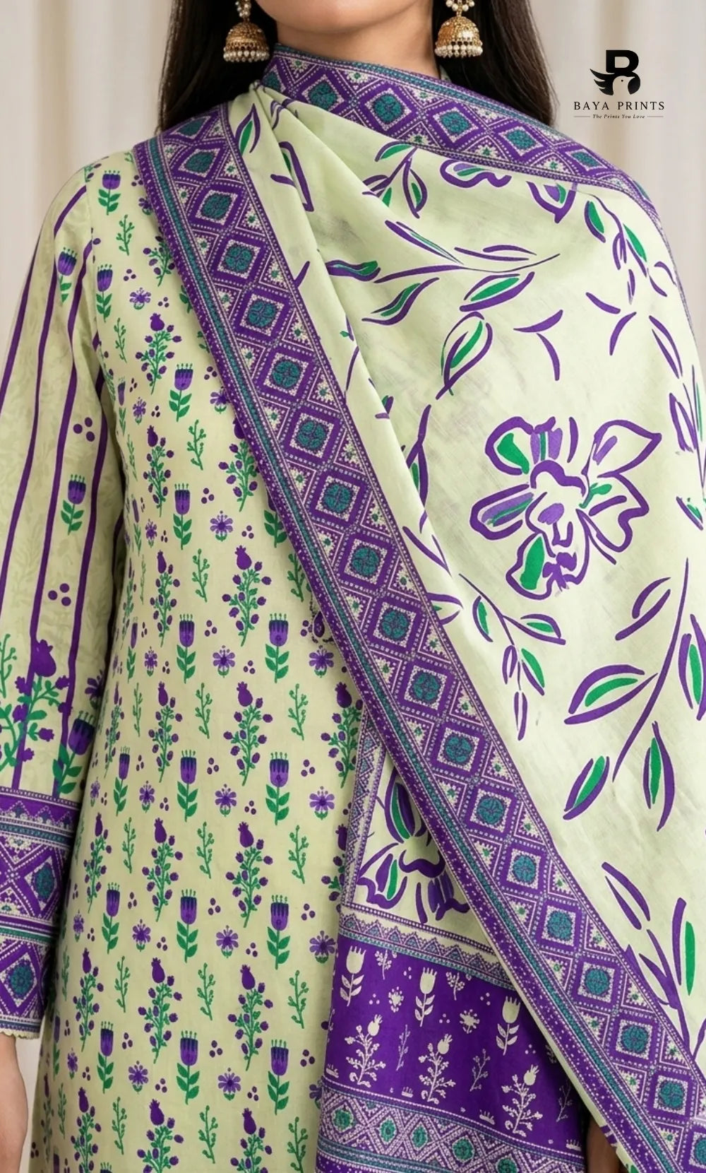 3PC Printed Lawn | Unstitched |  V24