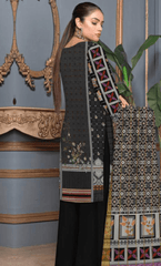 3PC Unstitched Premium Linen Suit  -DA-V4-3