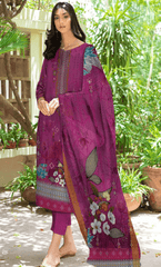 3PC Unstitched Premium Linen Suit  -DA-V3-9