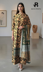 3PC Unstitched Khadar Suit  BA-K-V11-07