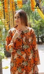 3 Piece Unstitched Printed Lawn Suit -BA-V7