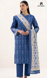 3PC Printed Lawn | Unstitched |  ET