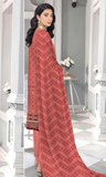 3PC Unstitched Printed Lawn Suit -BA-V4 -03