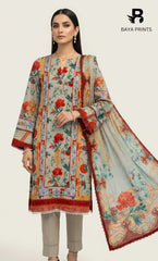 3 Piece Unstitched Karandi Suit BA-V6 008