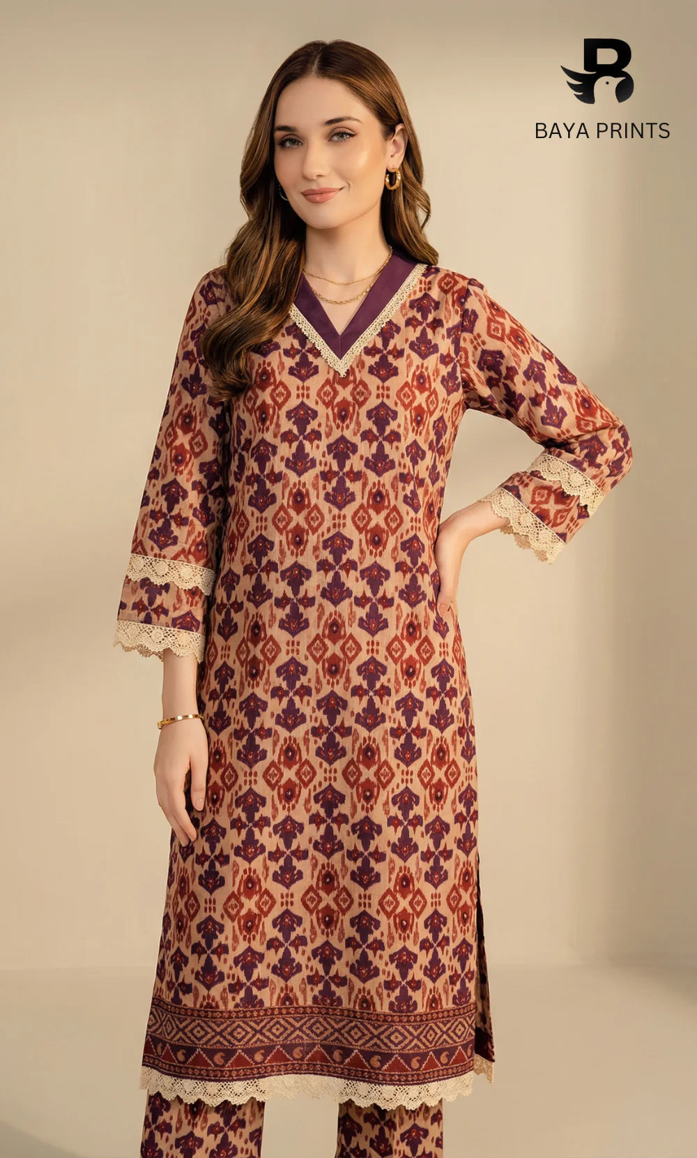 2PC Unstitched Khadar Suit  BA-K-V13 -19