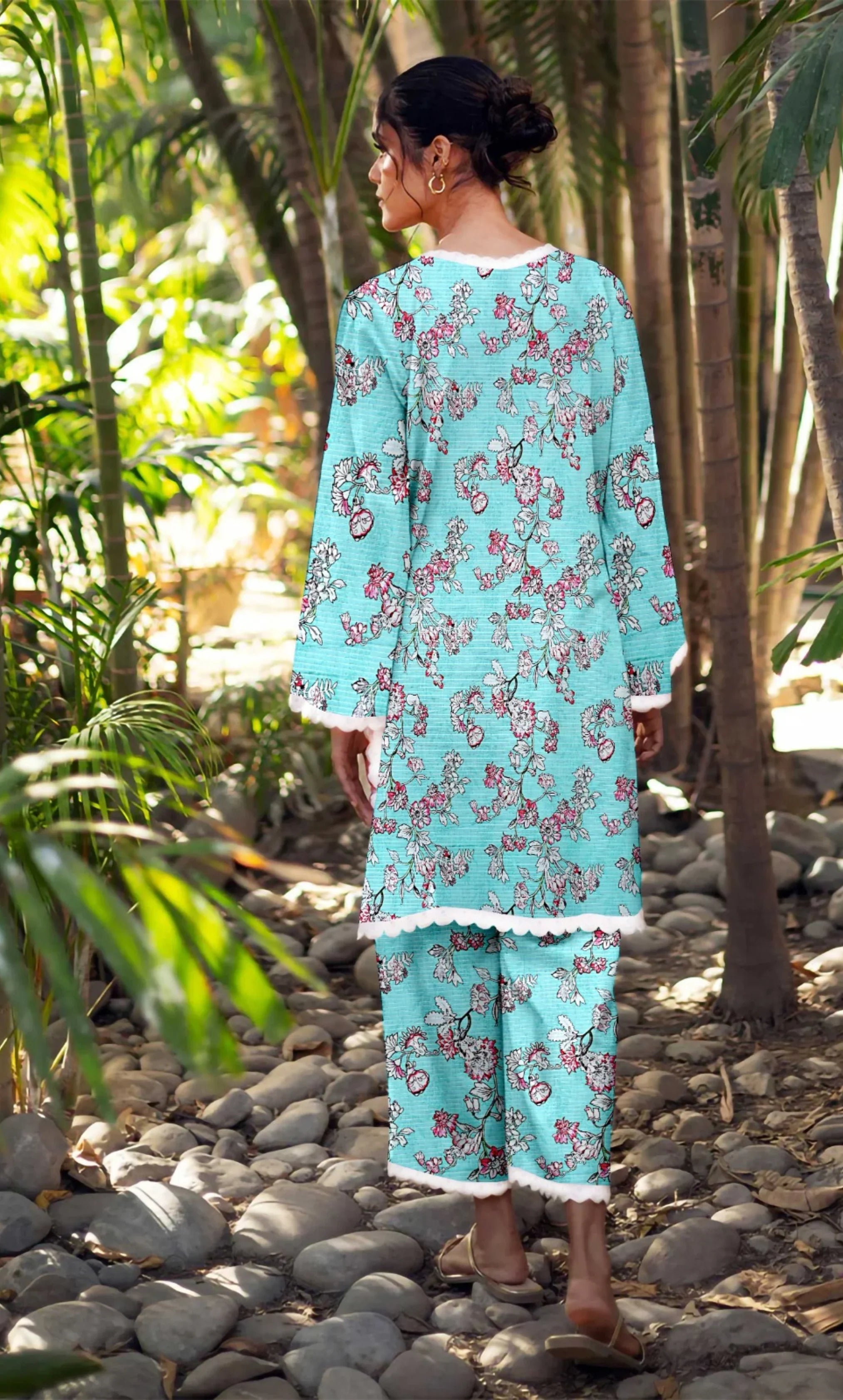 2PC Unstitched Printed Lawn Suit  - BD-V4-13