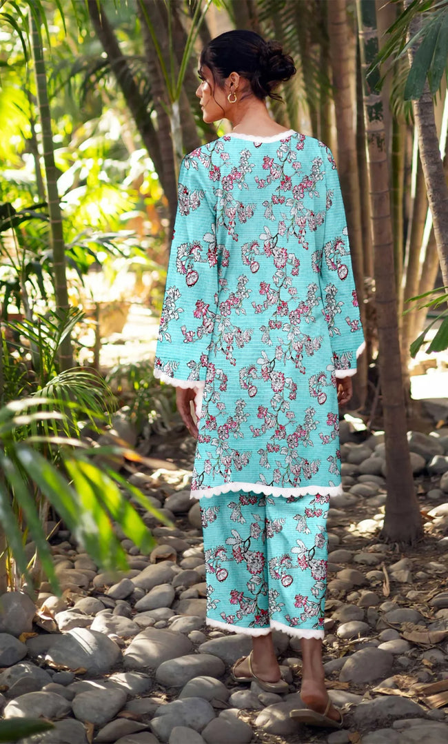 2PC Unstitched Printed Lawn Suit  - BD-V4-13 Main Image