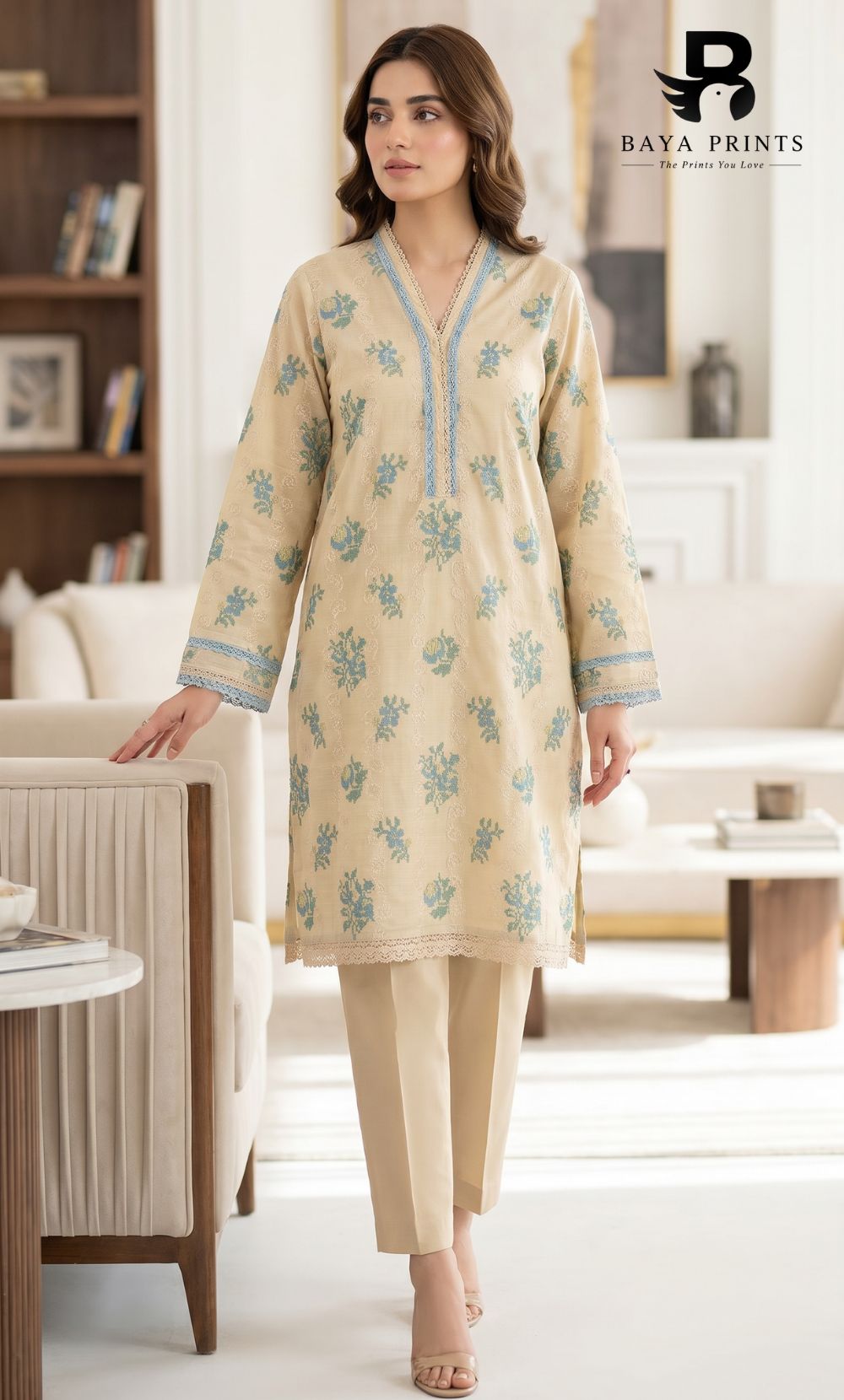 Maha Special | Premium 2PC Embroidered Lawn | Unstitched
