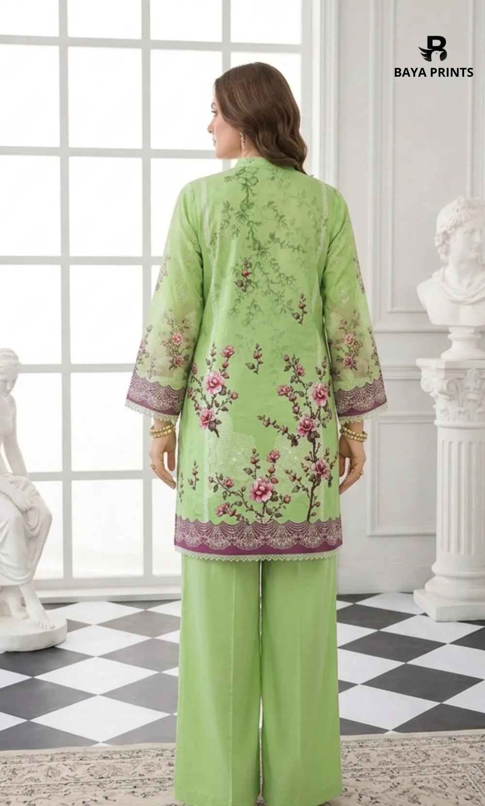 3PC Printed Lawn | Unstitched |  KHD