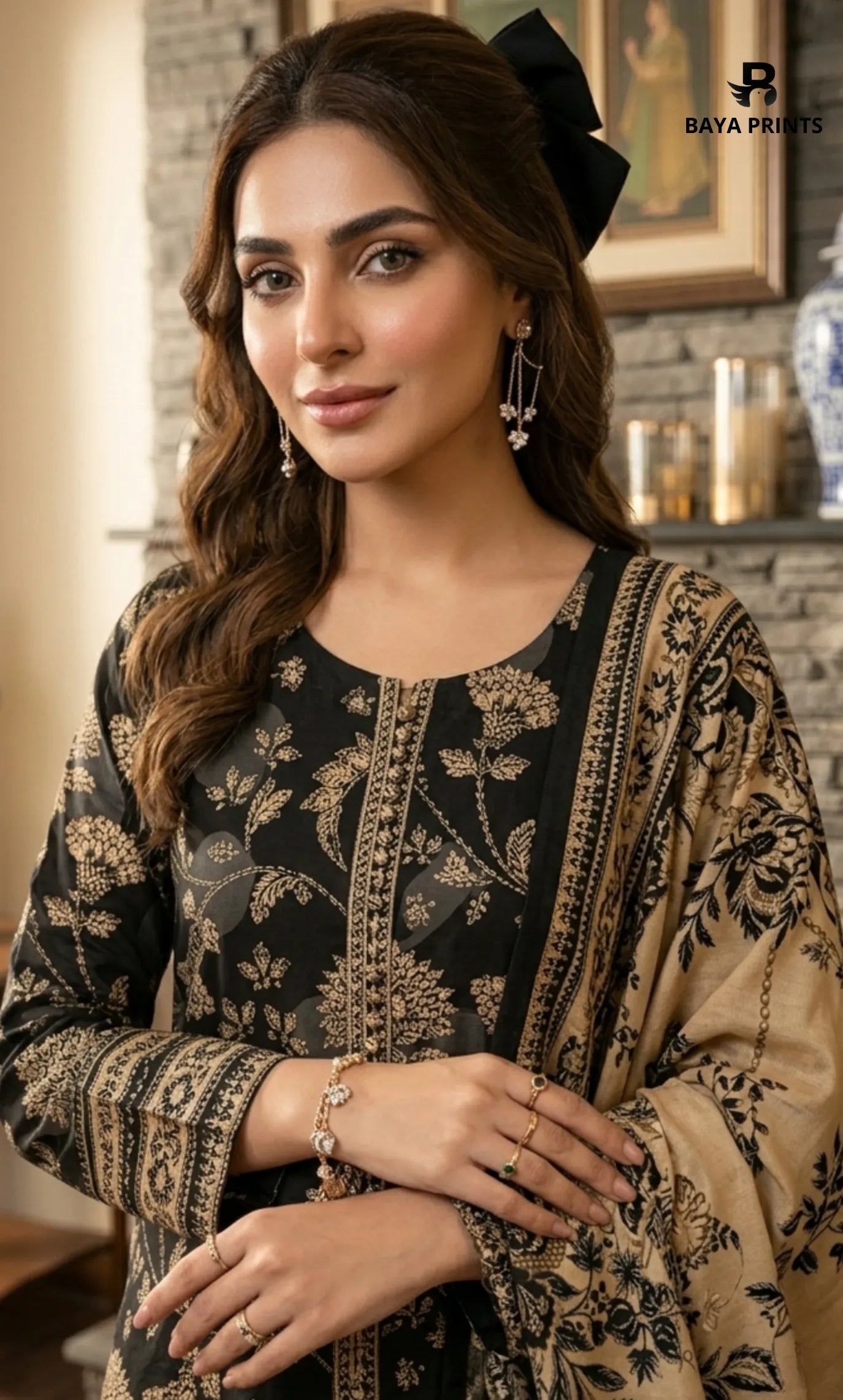 3PC Printed Lawn | Unstitched |  B&S