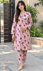2 Piece Printed Unstitched Lawn Suit 