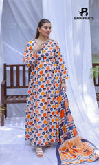 3 Piece Unstitched Printed Lawn Suit -BA-V25-1
