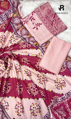 3 Piece Unstitched Karandi Suit BA-V6 004