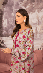 3PC Premium Linen Unstitched   -BA-SL-14