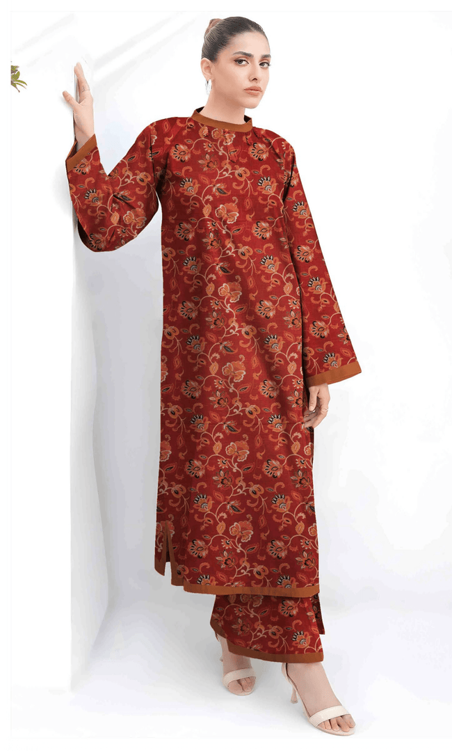 2PC Premium Linen  Unstitched -BA-V9-04 Hover Image