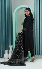 3PC Embroidered Unstitched Lawn Suit -Z 06