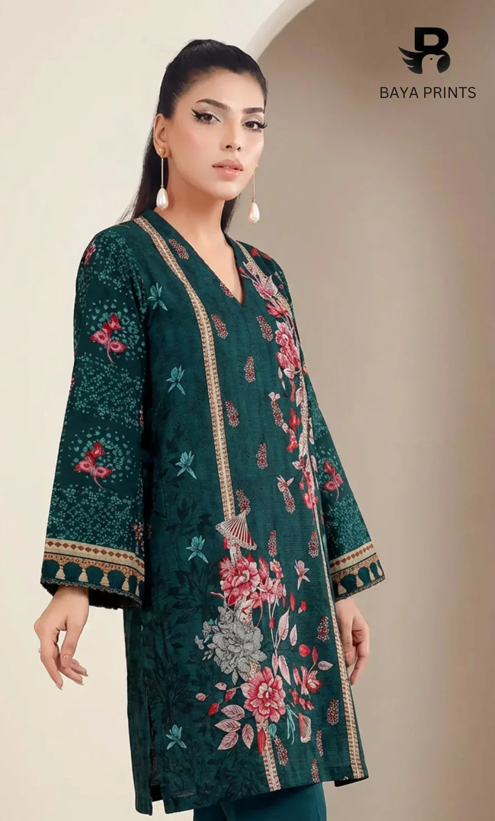 3 Piece Unstitched Printed Lawn Suit | BA-V15-08