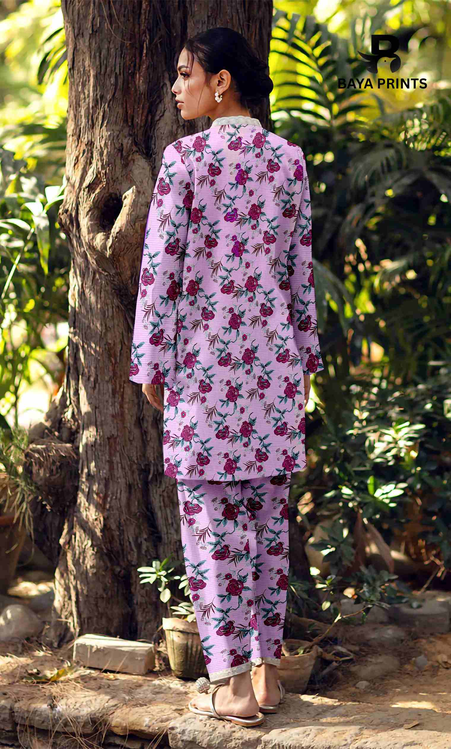 3 Piece Unstitched Printed Lawn Suit -BA-V21B-4