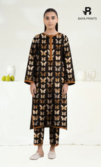 2PC Premium Linen Unstitched-DE V6 -016