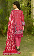 3 Piece Unstitched Printed Lawn Suit -BA-V32-4