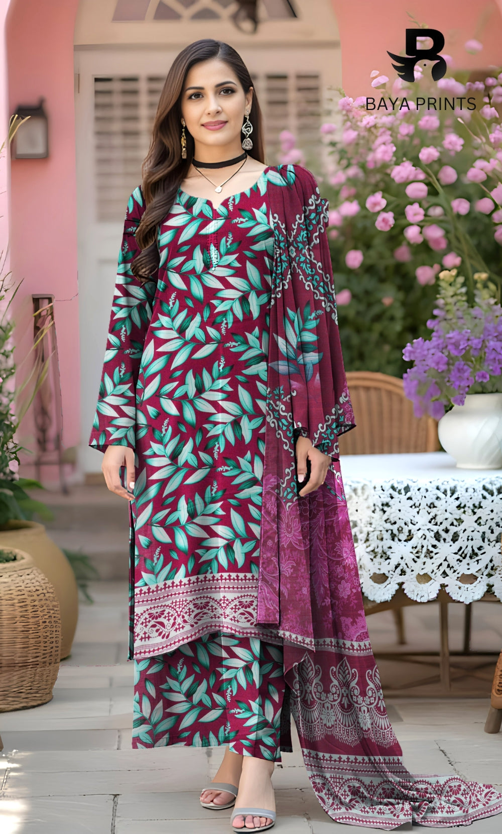 3PC Unstitched Khadar Suit  BA-K-V11-08