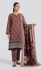 3 Piece Unstitched Printed Viscose Suit-BA-V11