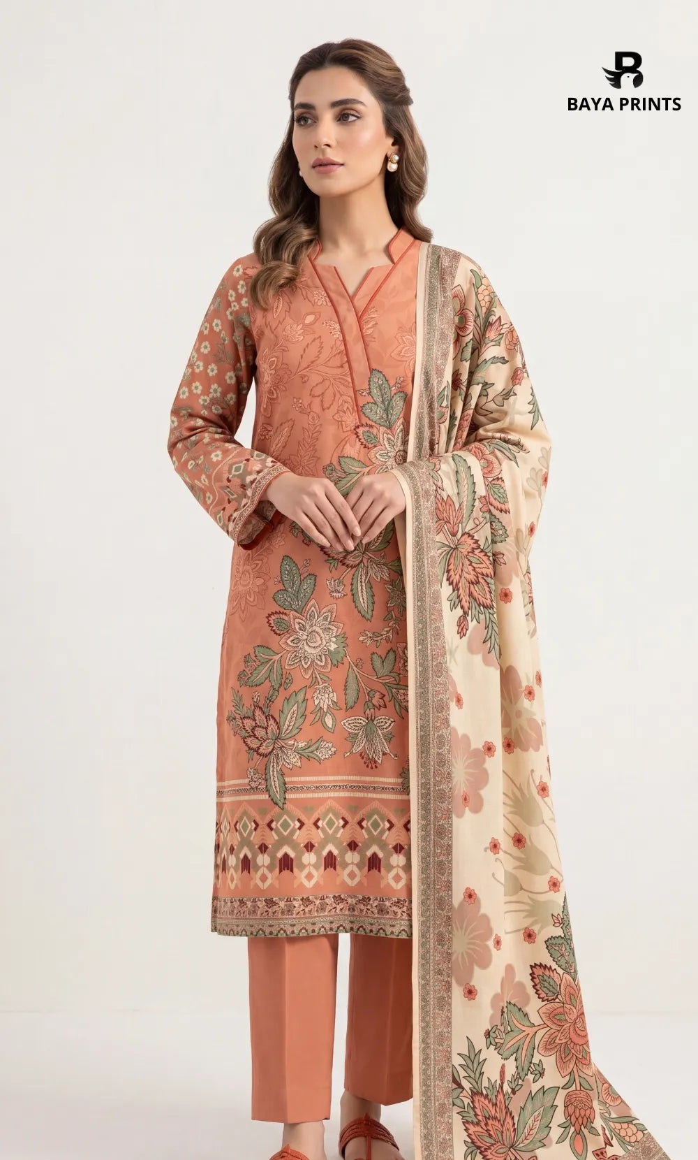 3PC Printed Lawn | Unstitched |  V23