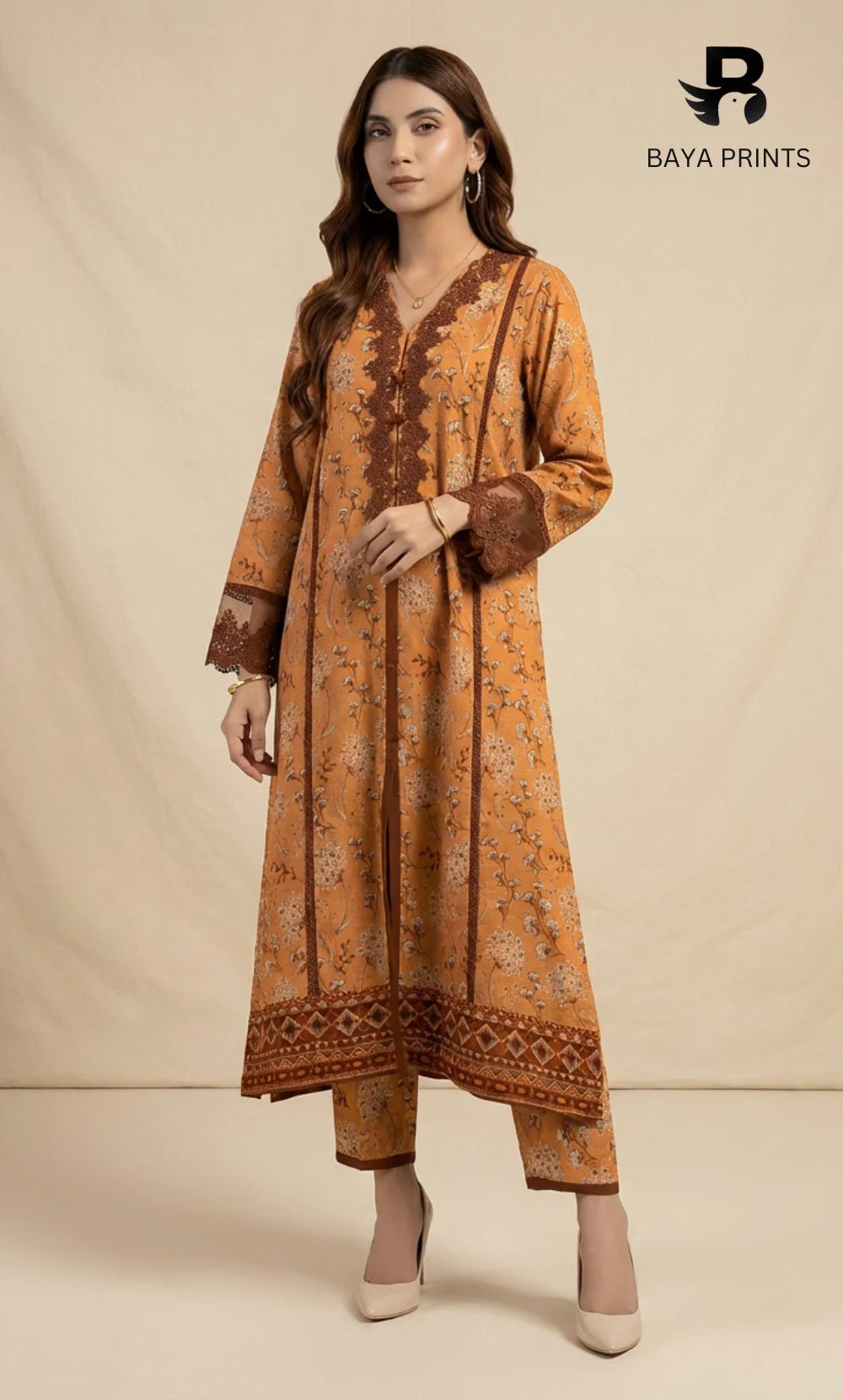 2PC Unstitched Khadar Suit  BA-K-V13 -07