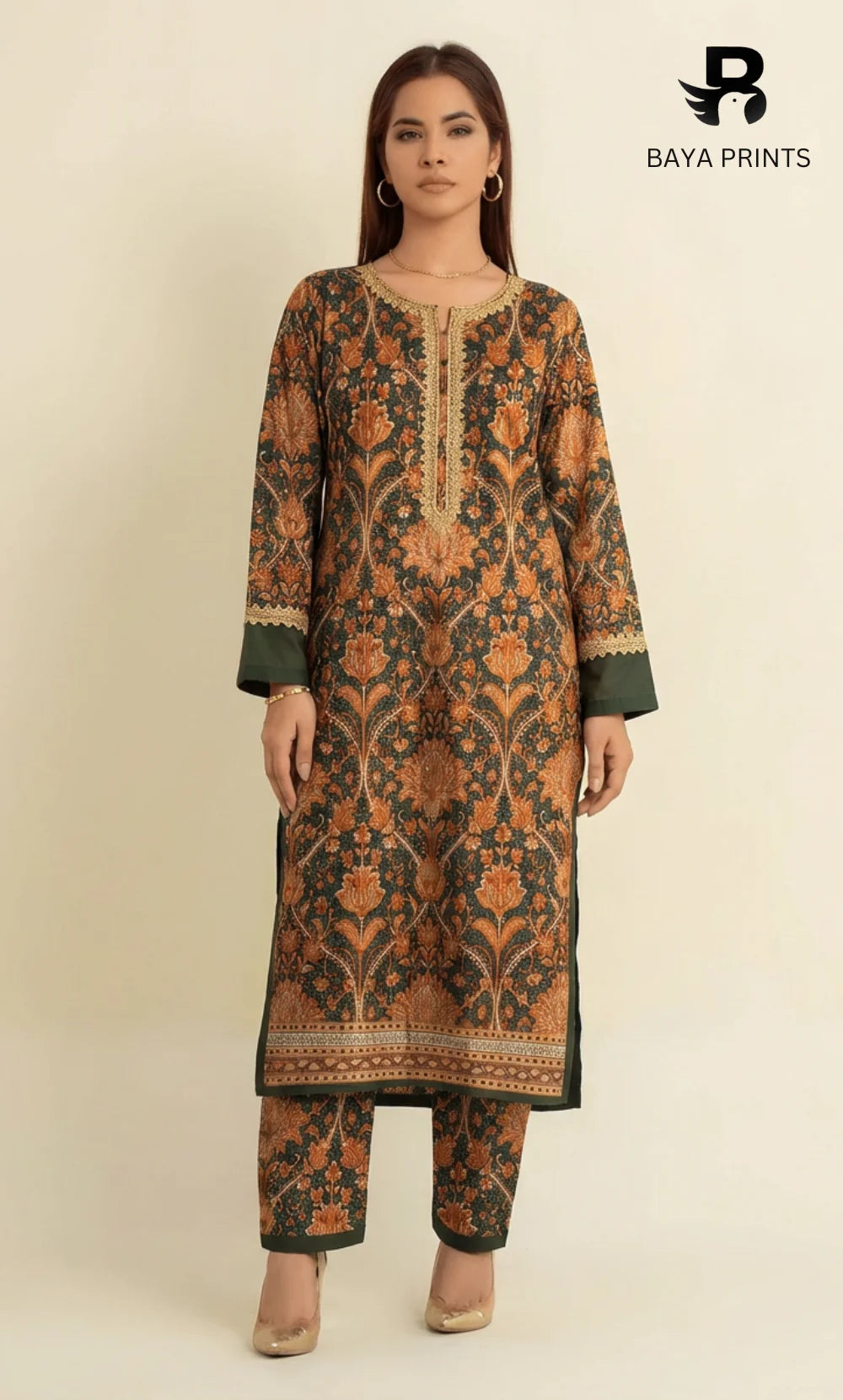 2PC Unstitched Khadar Suit  BA-K-V13 -08