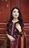 3PC Embroidered Unstitched Lawn Suit - NA-V1-05