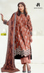 3 Piece Unstitched Printed Viscose Suit With Bamber Chiffon Dupatta - BA-V1-001