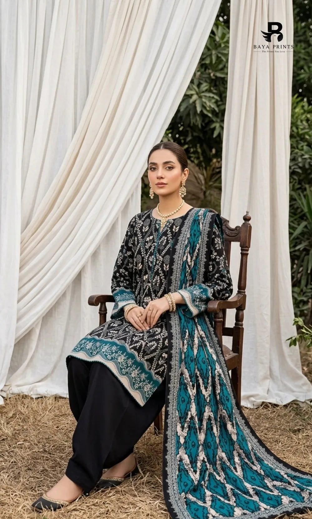 3PC Printed Lawn | Unstitched |  V24