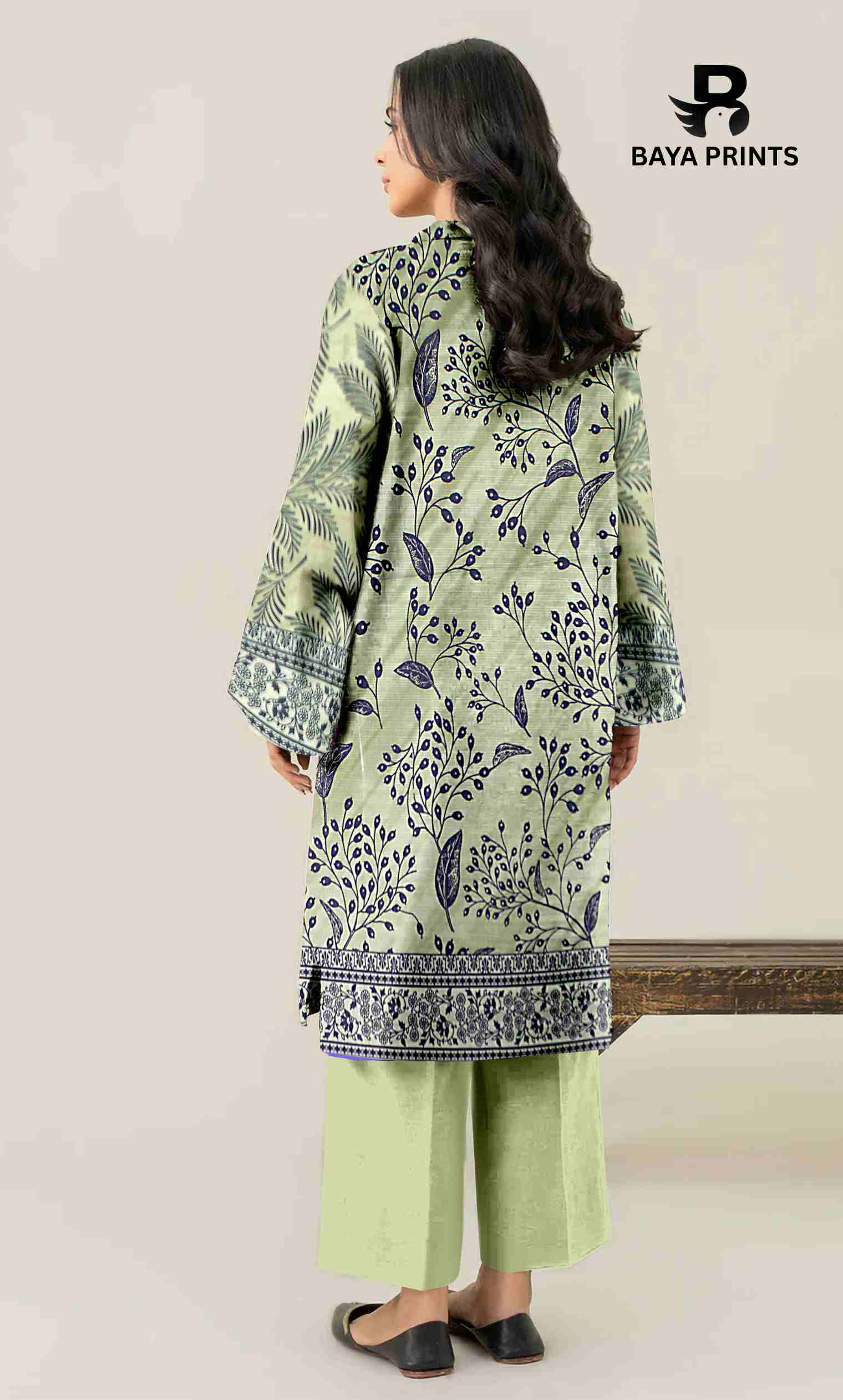 3 Piece Unstitched Printed Lawn Suit -BA-V28-3