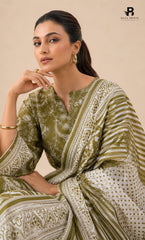 3PC Printed Linen | Unstitched | BA-V1-05