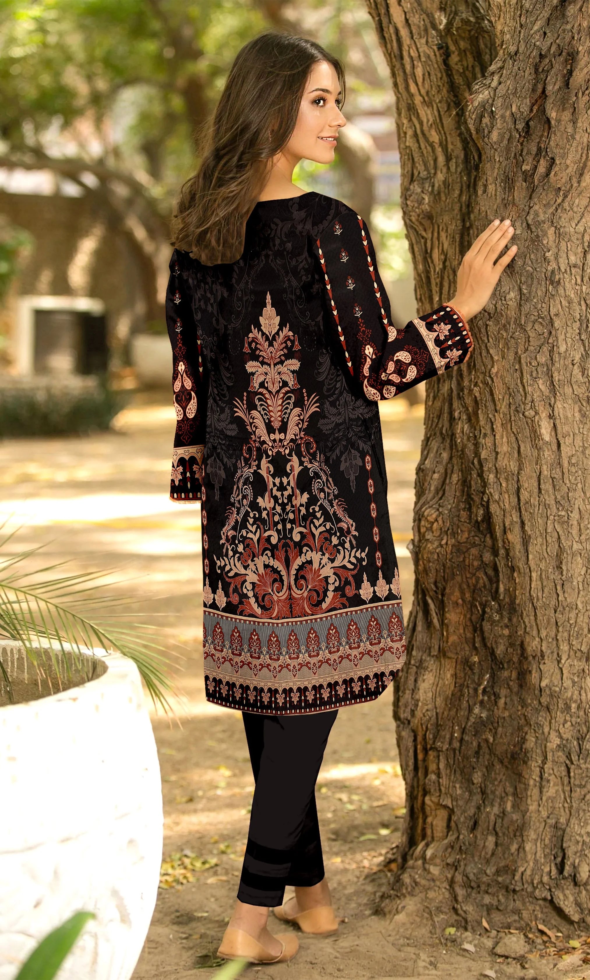 3PC Embroidered Unstitched Lawn Suit -NA-V15-04