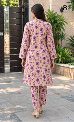 2 Piece Printed Unstitched Lawn Suit 