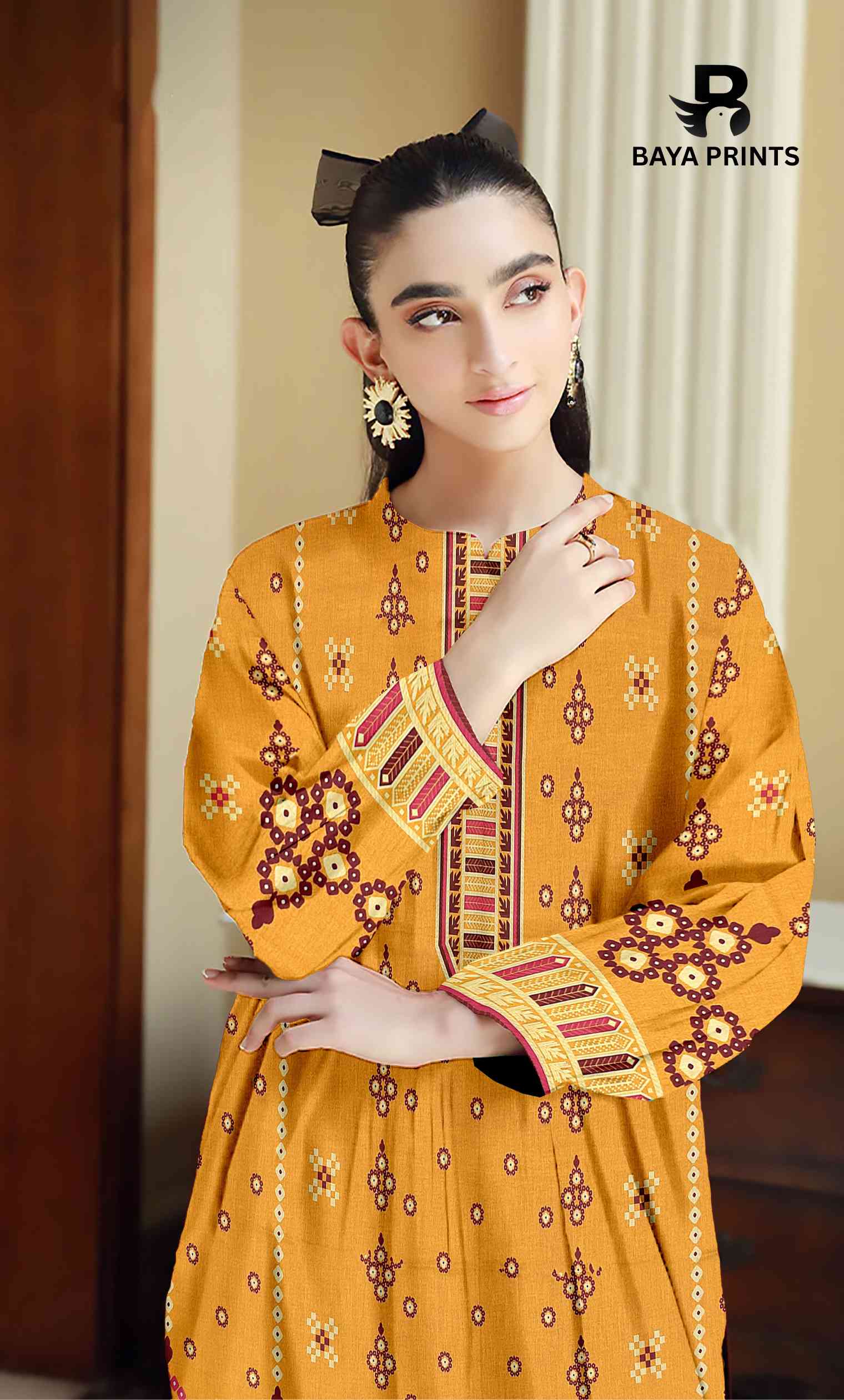 3 Piece Unstitched Printed Lawn Suit -BP-V2-5
