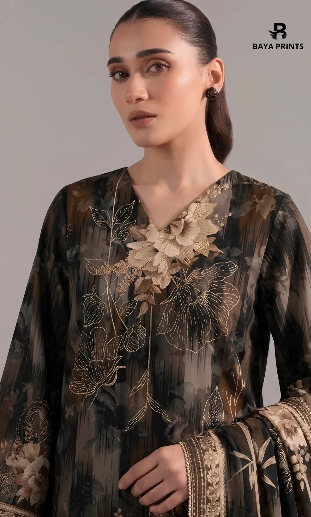 3PC Printed Doria  Lawn | Unstitched | BA-V27