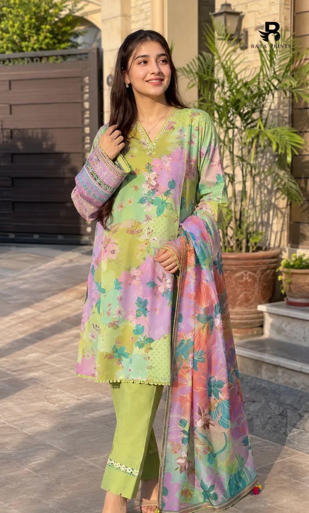 3PC Printed Lawn | Unstitched |  ET