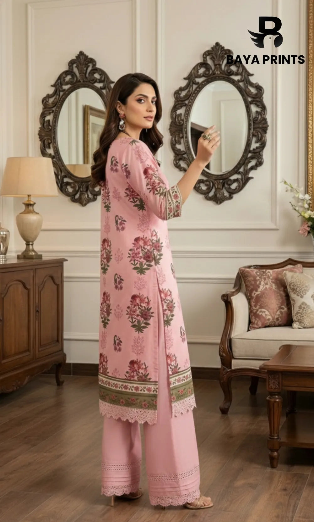3 Piece Unstitched Lawn Suit -V-21-A-03
