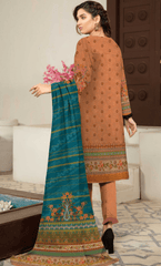 3PC Unstitched Premium Linen Suit  -DA-V8-7