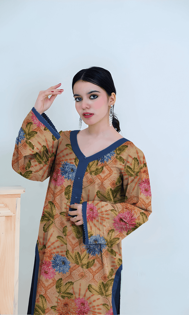 3PC Unstitched Soft Linen Self Jacquard DA-V1-10 Main Image