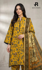3 Piece Unstitched Printed Lawn Suit -BA-V9