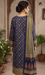3PC Printed Karandi | Unstitched | BA-V1-04
