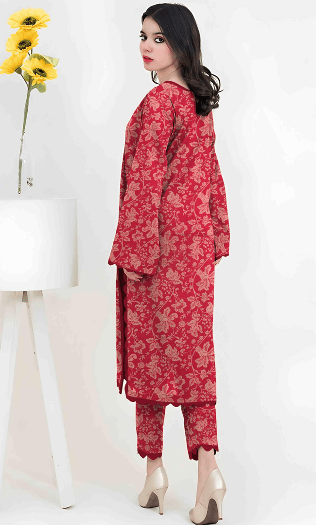 3PC Premium Linen Unstitched  -BA-V9-4 Main Image