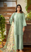 3PC Luxury Embroidered Unstitched Lawn Suit - ZED-V3-03