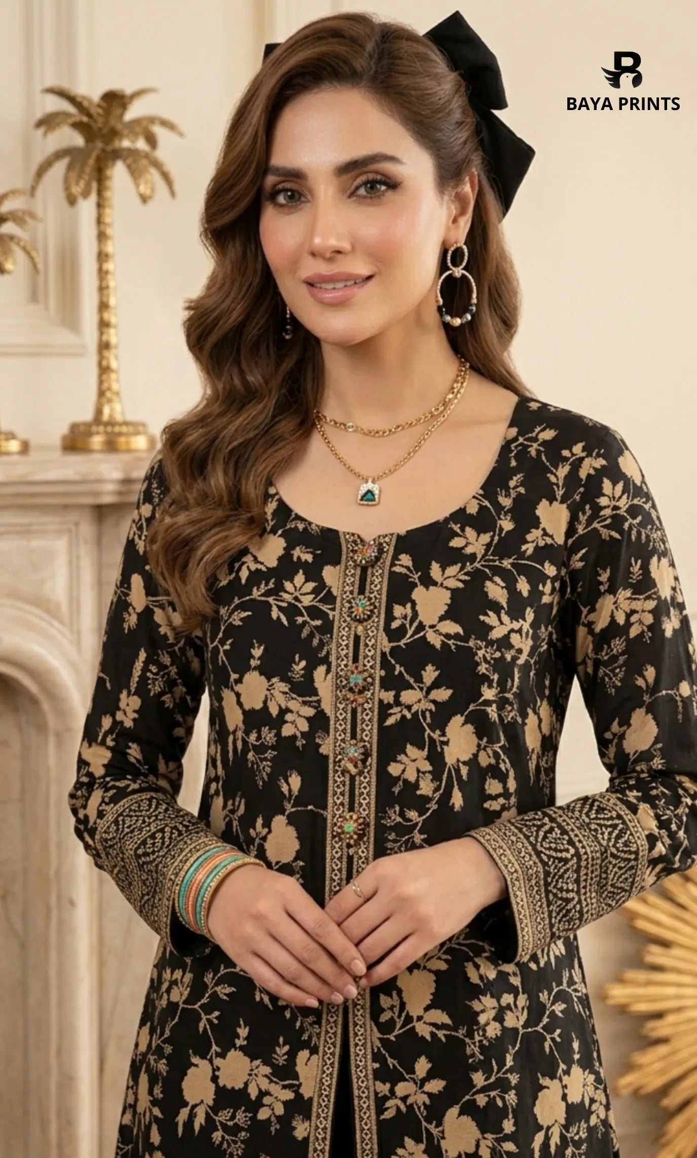 3PC Printed Lawn | Unstitched |  B&S