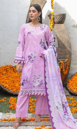 ZOE– 3PC Dobby Lawn Unstitched Suit-09