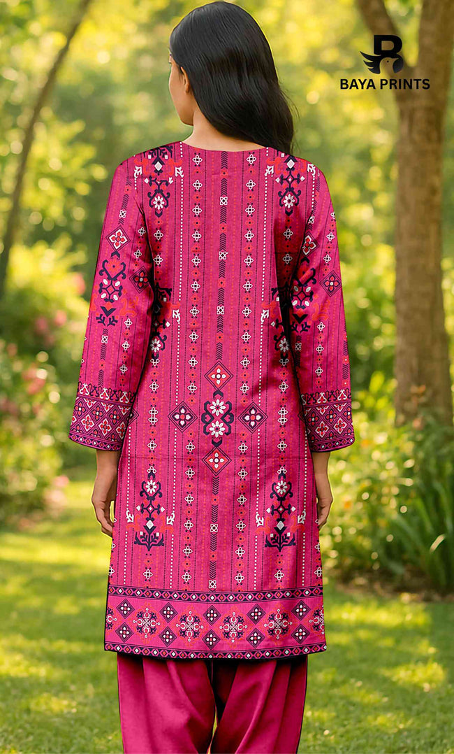 3 Piece Unstitched Printed Lawn Suit -BP-V2-4 Main Image
